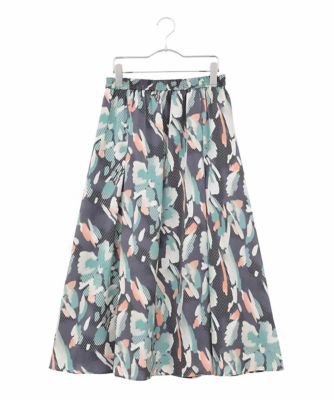 ＜HIROKO BIS GRANDE (Women)＞【大きいサイズ】デジタルフラワープリントスカート　／洗える