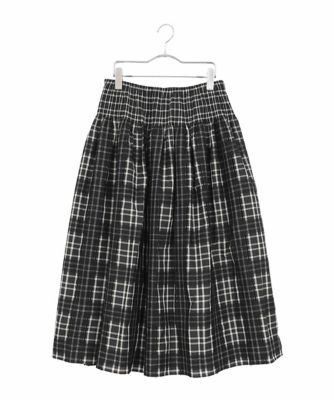 ＜HIROKO BIS GRANDE (Women)＞【大きいサイズ】チェックジャカードシャーリングスカート