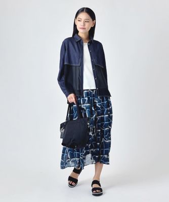 大きいサイズ】変形チェックアシンメトリーデザインスカート | HIROKO