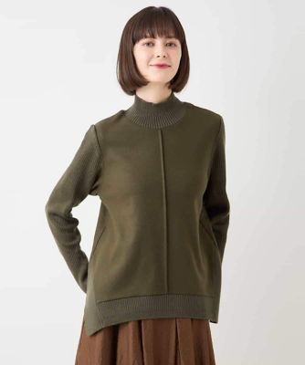 大きいサイズ】ドッキングニットデザインプルオーバー | HIROKO