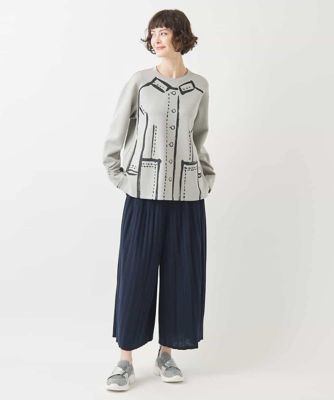 【大きいサイズ】トロンプイユジャージープルオーバー　／洗える