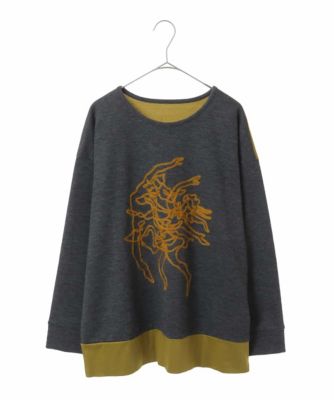 HIROKO BIS GRANDE (Women)/ヒロコビスグランデ 【洗える】モヘヤ刺繍デザインプルオーバー