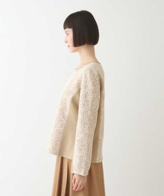 洗える】レースボンディングデザインプルオーバー | HIROKO BIS