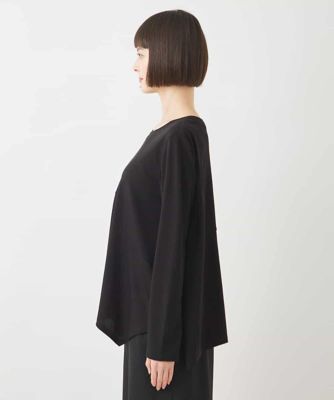 【大きいサイズ】イレギュラーヘムフレアカットソー　／洗濯機で洗える