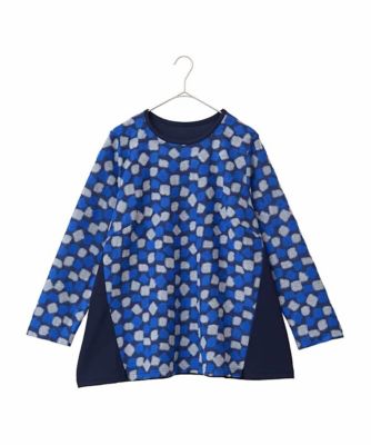 大きいサイズ】起毛ブロック切り替えデザインプルオーバー ／洗える