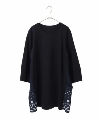 HIROKO BIS GRANDE (Women)/ヒロコビスグランデ 【大きいサイズ】ドット柄スカーフバックジョイントチュニック