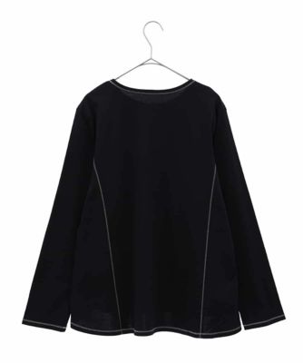 【大きいサイズ】テープロゴコットンカットソー