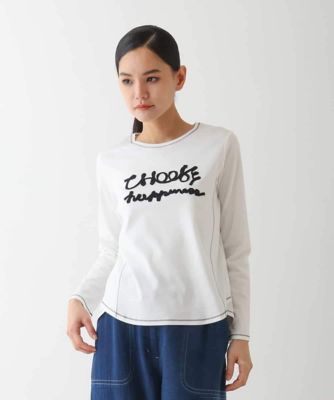 【大きいサイズ】テープロゴコットンカットソー