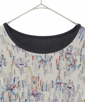 大きいサイズ】アイリスフラワープリントチュニック ／洗える | HIROKO