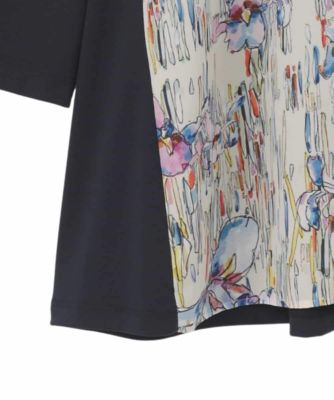 大きいサイズ】アイリスフラワープリントチュニック ／洗える | HIROKO