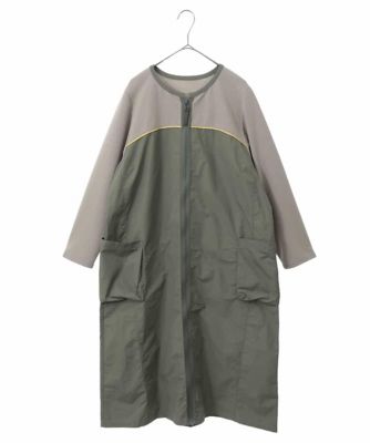 ＜HIROKO BIS GRANDE (Women)＞【大きいサイズ】ジョイント配色ジップアップワンピース　／洗える