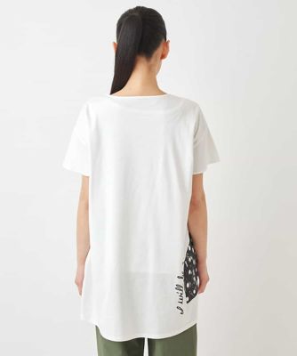 大きいサイズ】デザインプリントチュニックTシャツ ／洗える