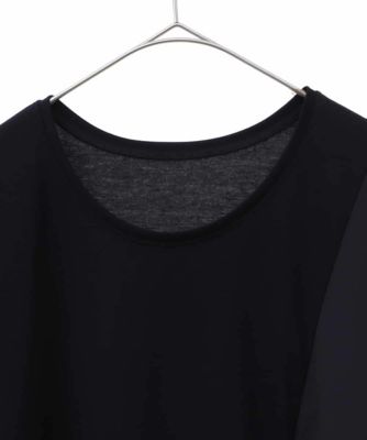 【大きいサイズ／ＵＶ／遮熱性／接触冷感】アシメ切り替えジョイントカットソー　／洗濯機で洗える