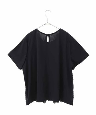 【大きいサイズ】フラワーデコ刺繍ブラウス　／洗える