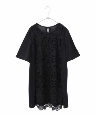 ＜HIROKO BIS GRANDE (Women)＞【大きいサイズ】カットワークデコ刺繍チュニック　／洗える
