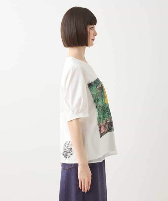 【大きいサイズ】Ｂｕｓｙ　ＢｕｔｔｅｒｆｌｙプリントレイヤードＴシャツ　／洗える