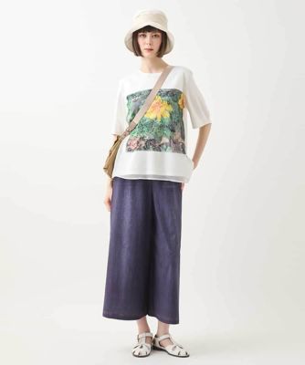 【大きいサイズ】Ｂｕｓｙ　ＢｕｔｔｅｒｆｌｙプリントレイヤードＴシャツ　／洗える
