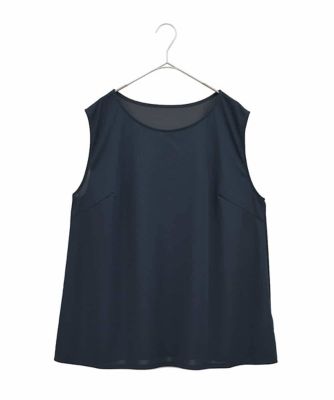 【大きいサイズ】ラッセルメッシュデザインカットソー　／洗濯機で洗える
