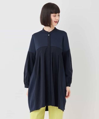 HIROKO BIS ✨大きいサイズ　異素材切り替え　ライト春アウター　ゆったり HIROKO BIS ✨大きいサイズ 異素材切り替え ライト春アウター