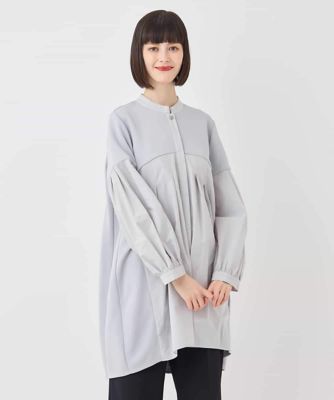 HIROKO BIS ✨大きいサイズ　異素材切り替え　ライト春アウター　ゆったり HIROKO BIS ✨大きいサイズ 異素材切り替え ライト春アウター