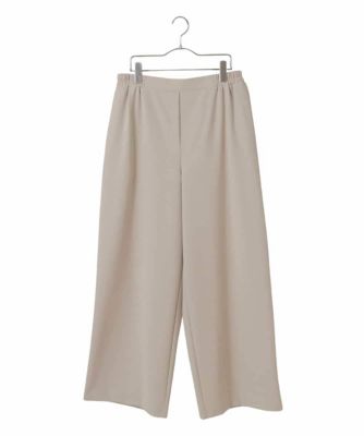 ＜HIROKO BIS GRANDE (Women)＞【大きいサイズ／アルガンオイル加工】ストレッチワイドパンツ　／洗える