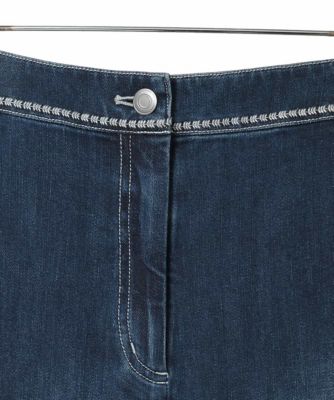 大きいサイズ】ステッチポイントストレッチデニムパンツ ／洗濯機で