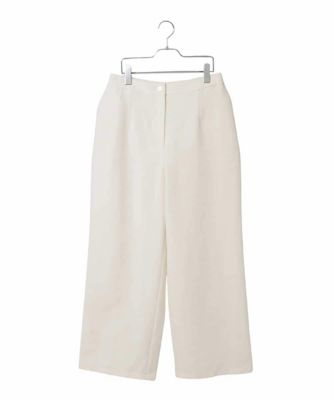 ＜HIROKO BIS GRANDE (Women)＞【大きいサイズ】ジャカードストレートパンツ　／洗える