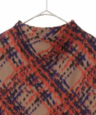 大きいサイズ】チェックパイルジャカードワンピース | HIROKO