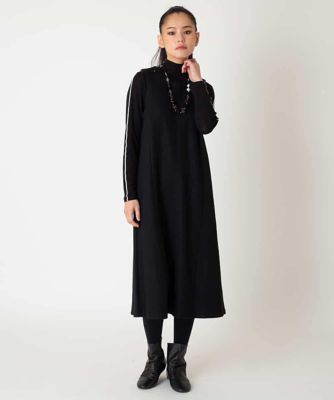 ▼4.4万✨完売品✨クードシャンス 大人顔 ステッチレスロングダウン Aライン 大きいサイズ】スムースウールAラインジャンパースカート | HIROKO