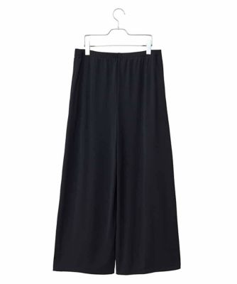 【大きいサイズ】スムースジャージーフレアパンツ　／洗濯機で洗える