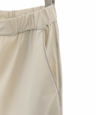 【洗える】トリコットセミワイドシルエットパンツ