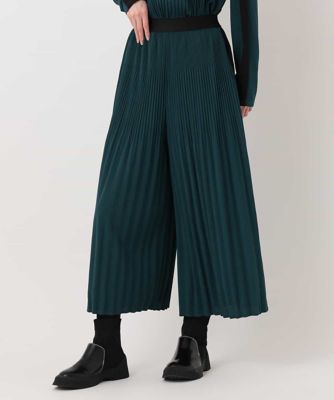 【洗える】ニュアンスプリーツフレアパンツ