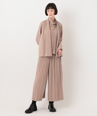 【洗える】ニュアンスプリーツフレアパンツ