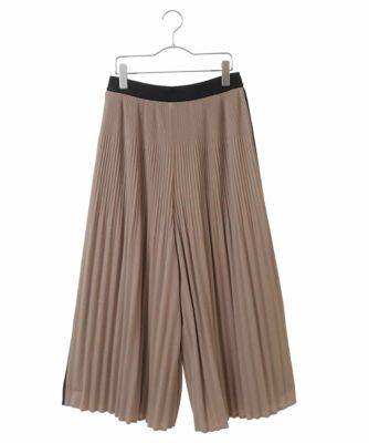 【洗える】ニュアンスプリーツフレアパンツ