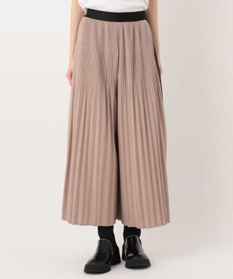 【洗える】ニュアンスプリーツフレアパンツ