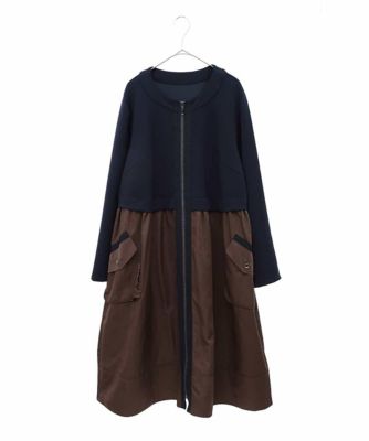 HIROKO BIS GRANDE (Women)/ヒロコビスグランデ 【大きいサイズ】タフタジョイントフロントジップコート /洗える