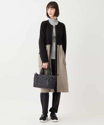 【大きいサイズ】タフタジョイントフロントジップコート　／洗える