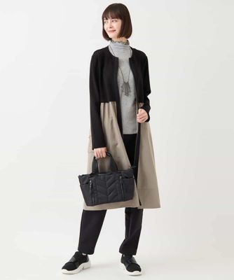【大きいサイズ】タフタジョイントフロントジップコート　／洗える