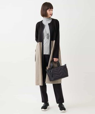 【大きいサイズ】タフタジョイントフロントジップコート　／洗える