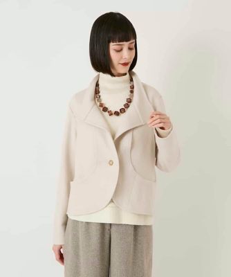 大きいサイズ】スムースウールコンパクトジャケット | HIROKO BIS