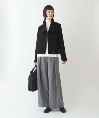 【洗える】レースボンディングライダース風ジャケット