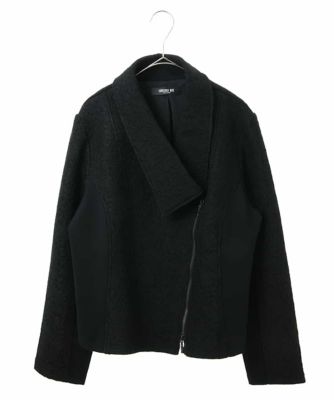 【洗える】レースボンディングライダース風ジャケット