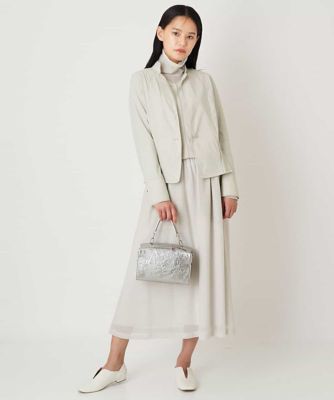 【洗える】トリコットショートジャケット