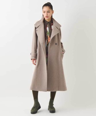 大きいサイズ】スタンドカラーラグランデザインコート | HIROKO BIS