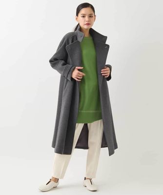 大きいサイズ】スタンドカラーラグランデザインコート | HIROKO BIS