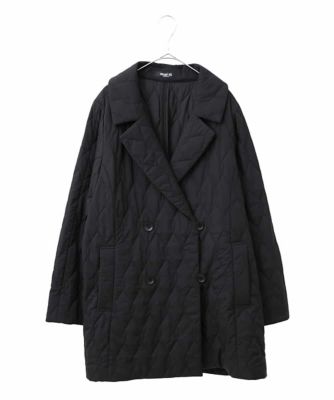 【大きいサイズ】マットタフタキルティングＰコート