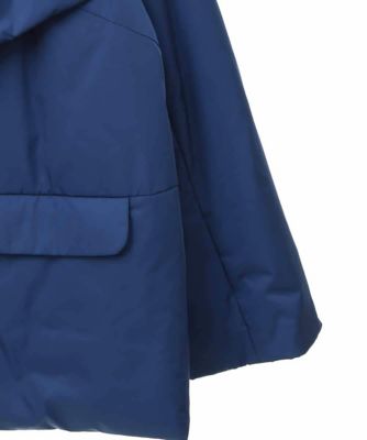 【大きいサイズ／ストール付き】タフタショート丈ダウンコート