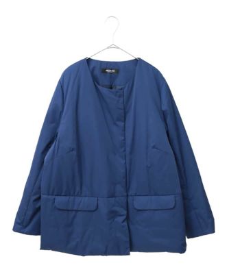 【大きいサイズ／ストール付き】タフタショート丈ダウンコート