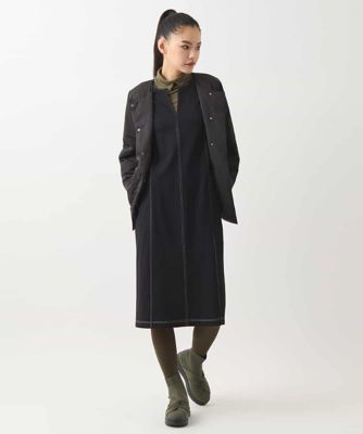 【大きいサイズ／ストール付き】タフタショート丈ダウンコート