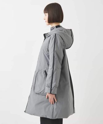 【大きいサイズ】ラインアクセントライトダウンコート